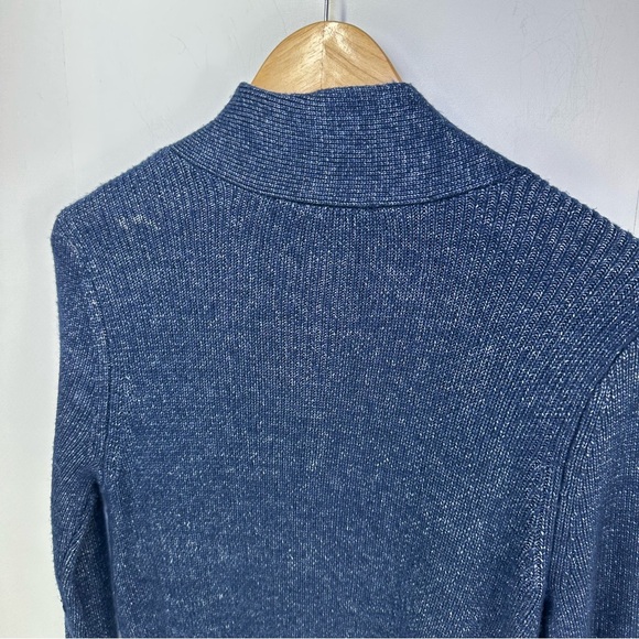 White House Black Market cardigan Blue size small Long Cardigan Wool Blend - Picture 10 of 14